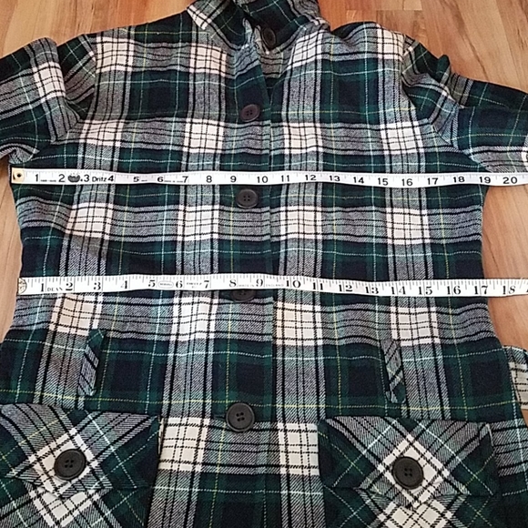 Vintage 70s Jr Pendleton Belted Plaid Jacket - Picture 5 of 11